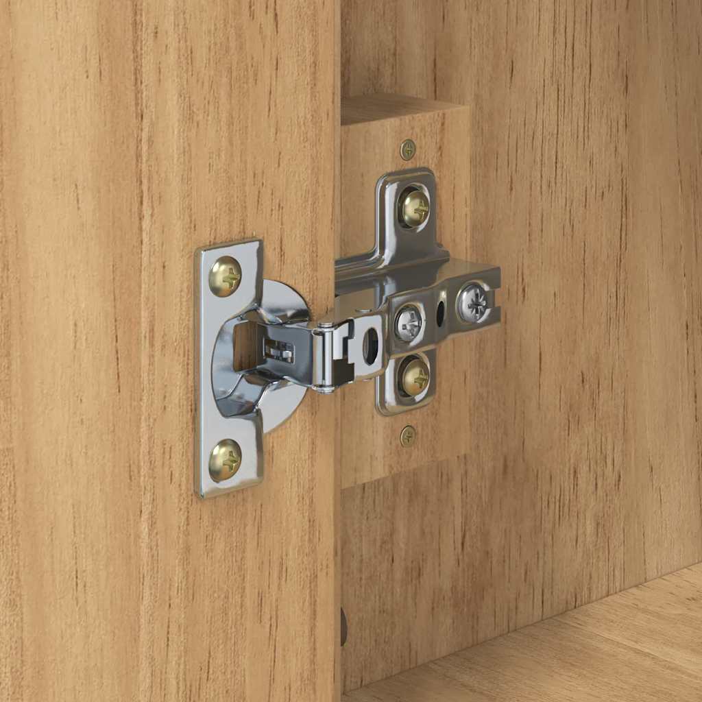 Badezimmer-Wandschrank mit Tür FLORO Wachsbraun 35 x 30 x 60 cm