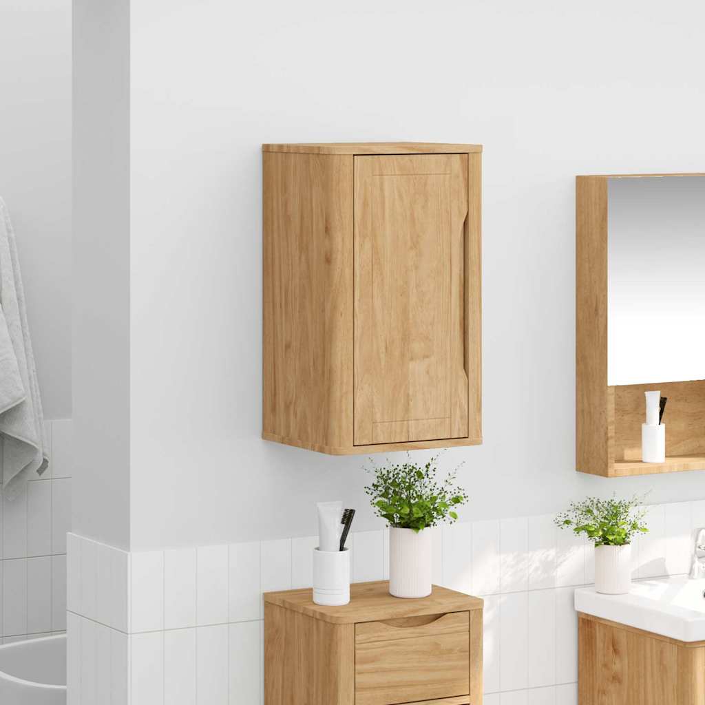 Badezimmer-Wandschrank mit Tür FLORO Wachsbraun 35 x 30 x 60 cm