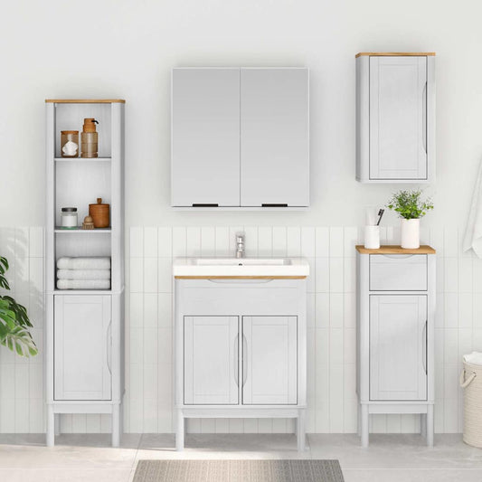 Badezimmer-Wandschrank mit Regal FLORO Weiß 35 x 30 x 60 cm