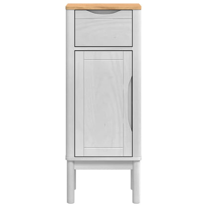 Badezimmerschrank FLORO Weiß 35 x 30 x 90 cm Massivholz Kiefer