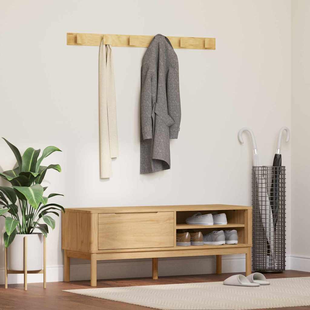 Flurbank FLORO Wachsbraun 115 x 40 x 45 cm Massivholz Kiefer
