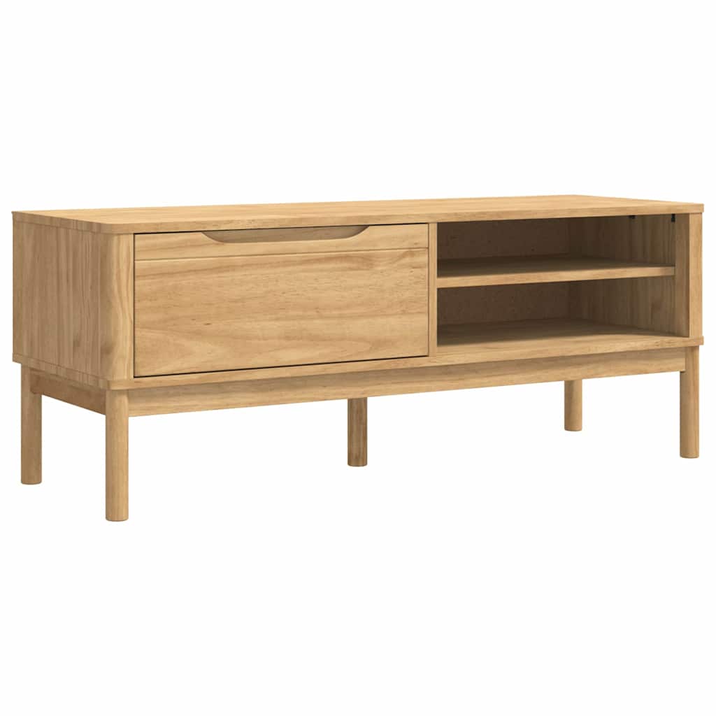 Flurbank FLORO Wachsbraun 115 x 40 x 45 cm Massivholz Kiefer