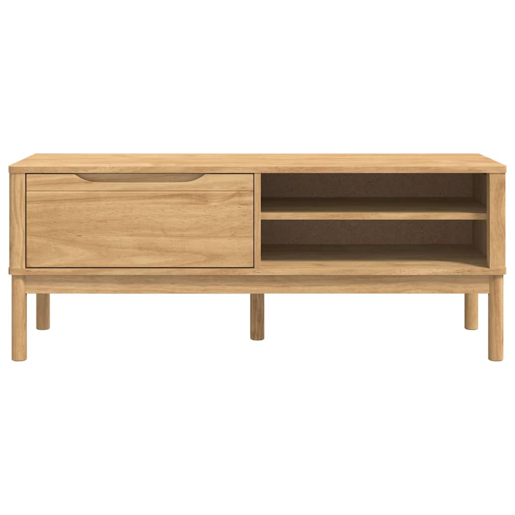 Flurbank FLORO Wachsbraun 115 x 40 x 45 cm Massivholz Kiefer