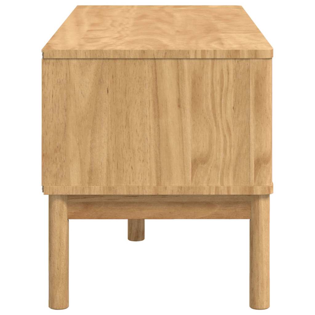 Flurbank FLORO Wachsbraun 115 x 40 x 45 cm Massivholz Kiefer