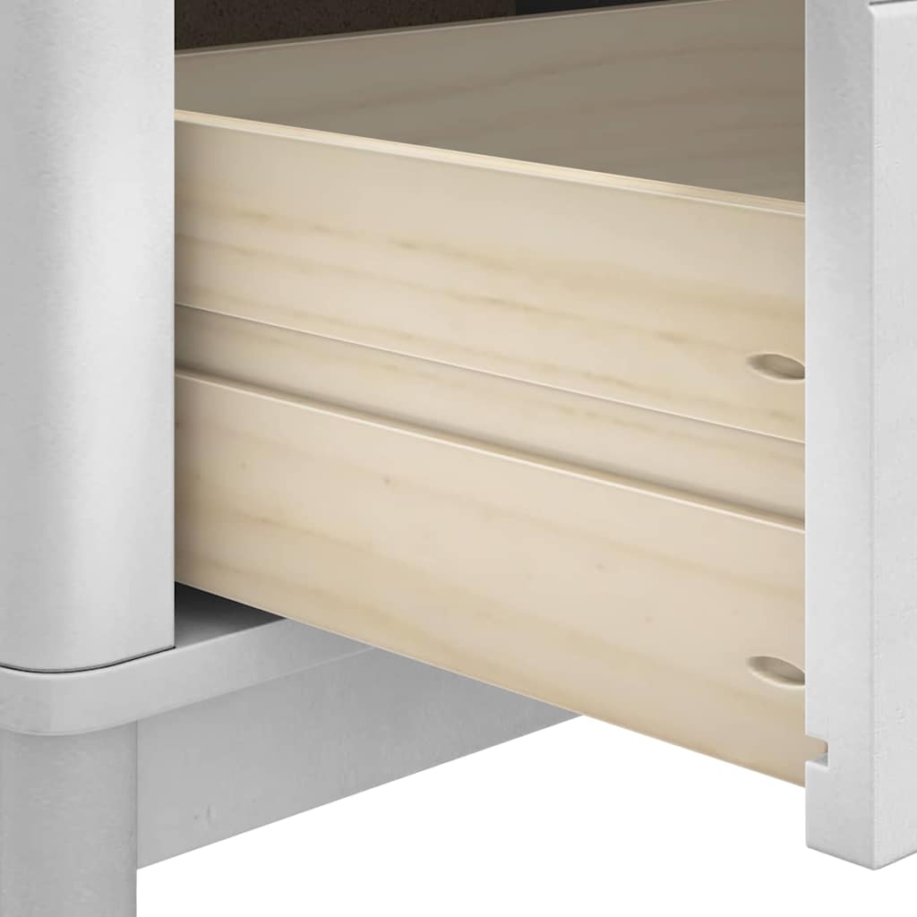 Flurbank FLORO Weiß 115 x 40 x 45 cm Massivholz Kiefer