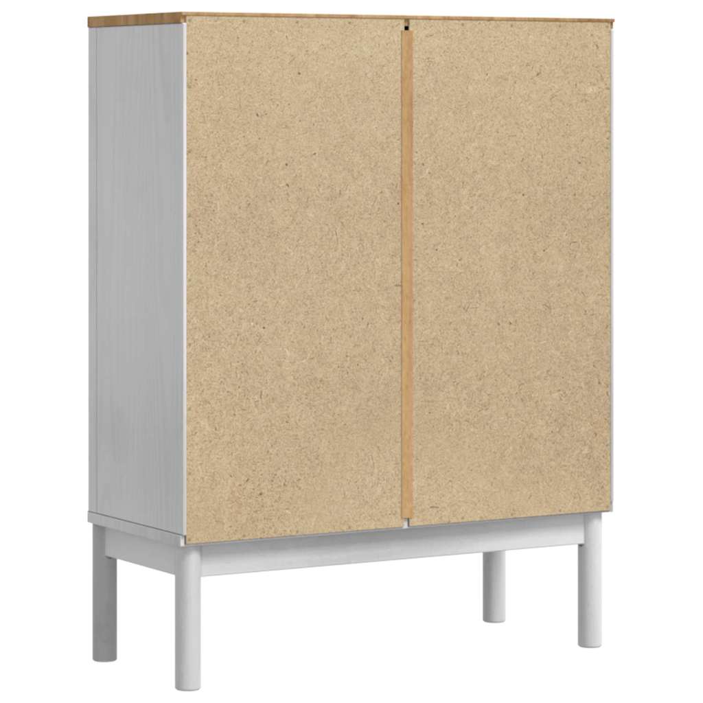 Sideboard FLORO Weiß 70 x 30 x 70,5 cm Massivholz Kiefer