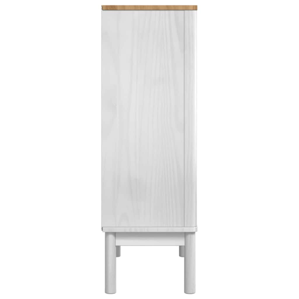 Sideboard FLORO Weiß 70 x 30 x 70,5 cm Massivholz Kiefer