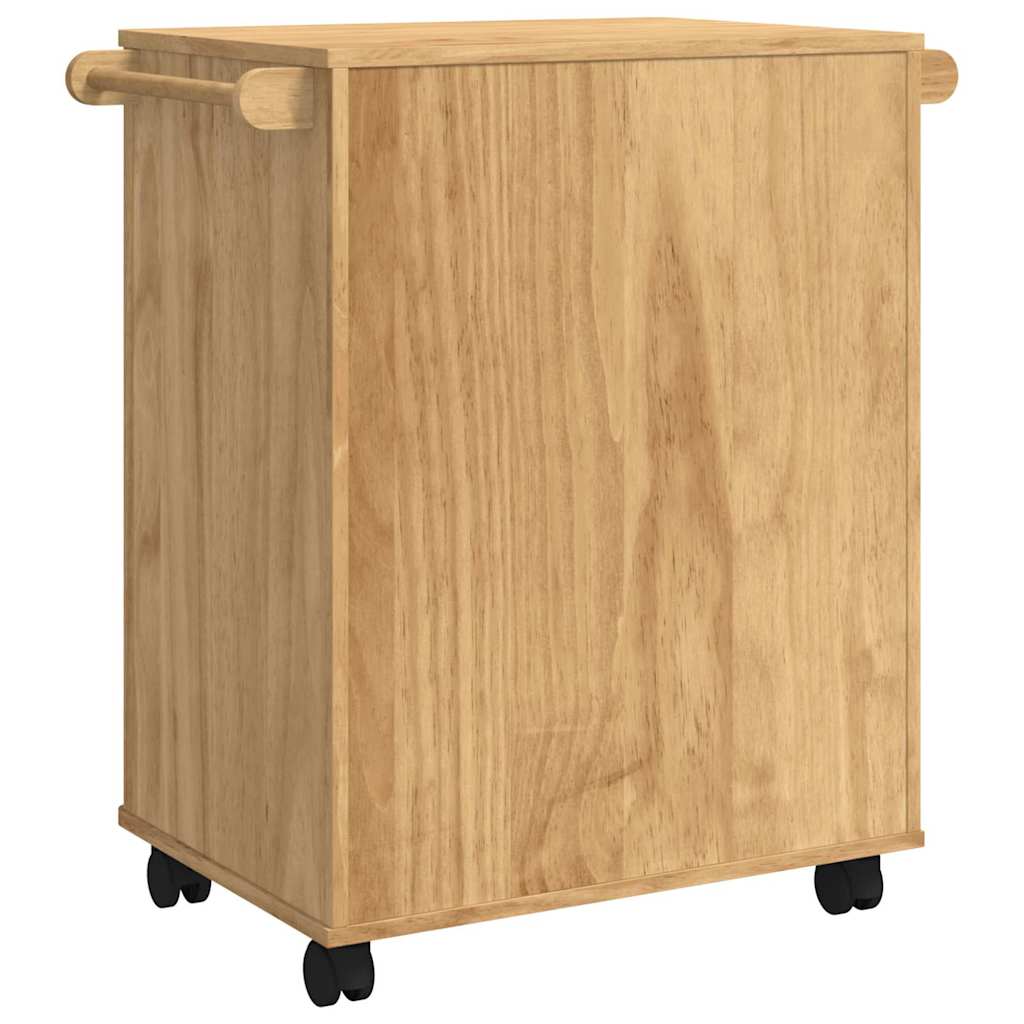 Küchentrolley FLORO Wachsbraun 72,5 x 45 x 80 cm