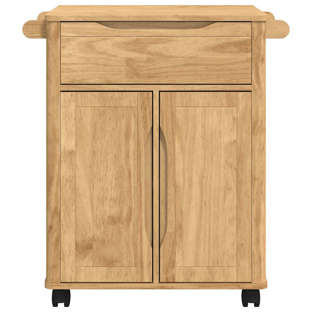 Küchentrolley FLORO Wachsbraun 72,5 x 45 x 80 cm
