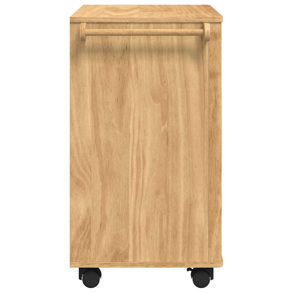 Küchentrolley FLORO Wachsbraun 72,5 x 45 x 80 cm