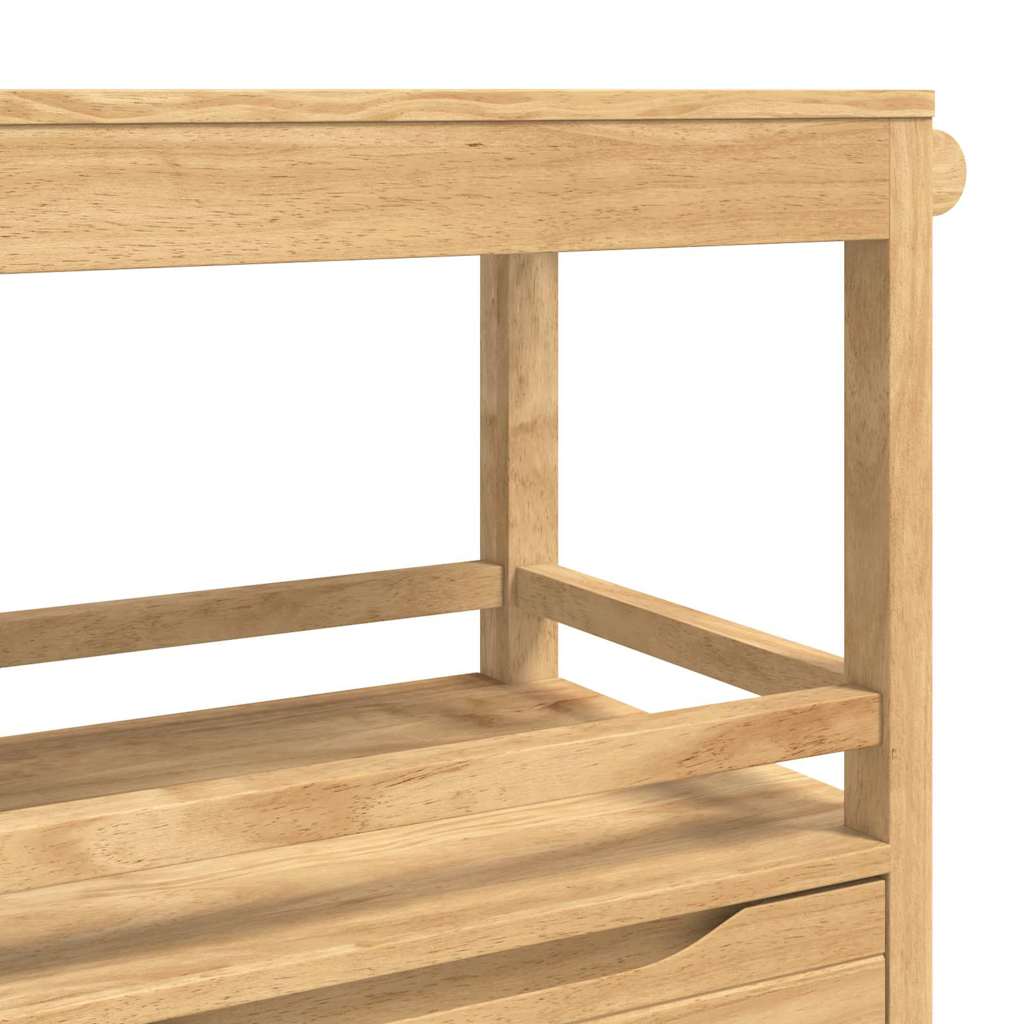 Küchentrolley FLORO Wachsbraun 72,5 x 45 x 80 cm