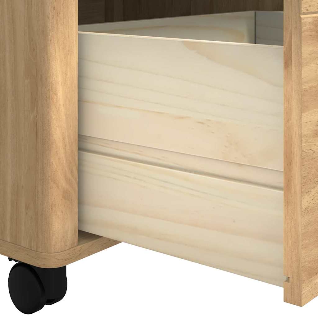 Küchentrolley FLORO Wachsbraun 72,5 x 45 x 80 cm