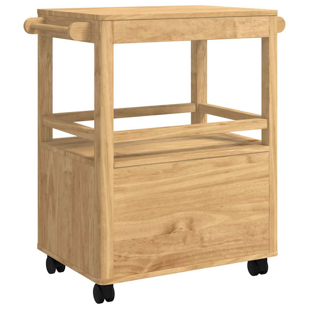 Küchentrolley FLORO Wachsbraun 72,5 x 45 x 80 cm