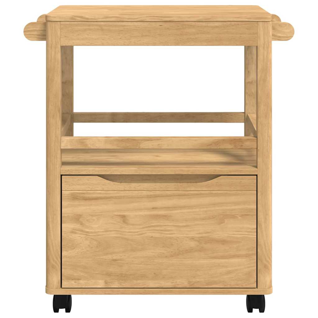Küchentrolley FLORO Wachsbraun 72,5 x 45 x 80 cm