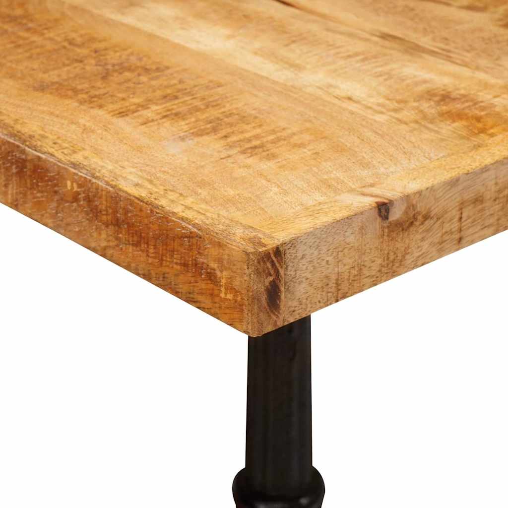Bistrotisch 50 x 50 x 76 cm Massivholz Mango Braun Quadratisch