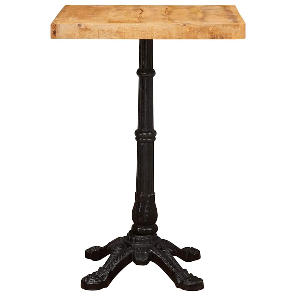Bistrotisch 50 x 50 x 76 cm Massivholz Mango Braun Quadratisch