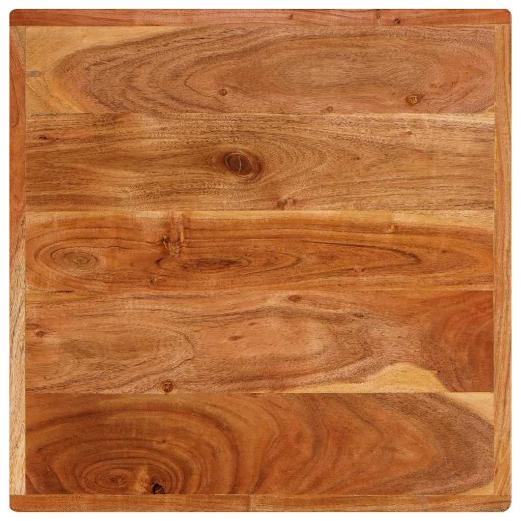 Bistrotisch 50 x 50 x 76 cm Massivholz Akazie Braun Quadratisch