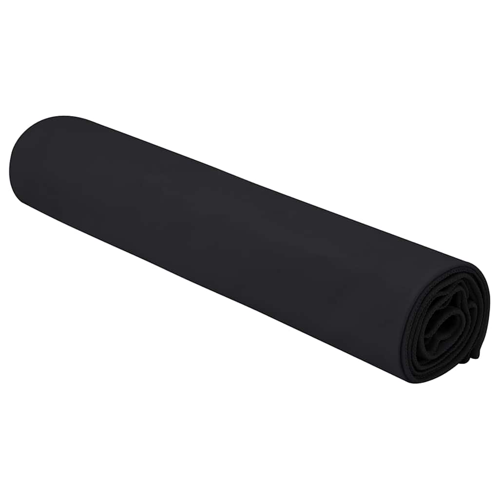 Sporthandtücher 2 stk. Schwarz 140 x 70 cm