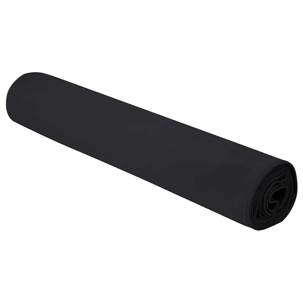 Sporthandtücher 2 stk. Schwarz 200 x 100 cm