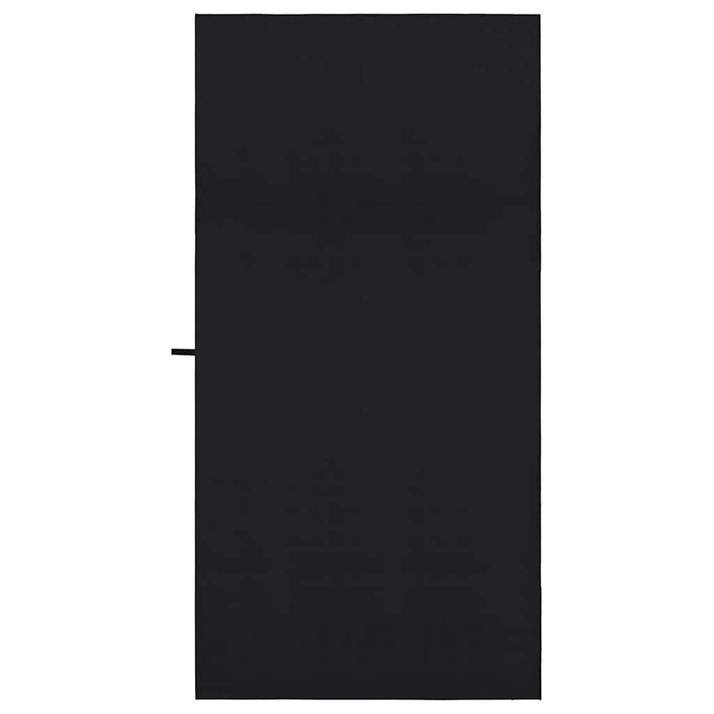Sporthandtücher 2 stk. Schwarz 200 x 100 cm