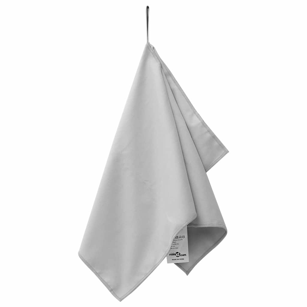 Sporthandtücher 2 stk. Grau 50 x 30 cm