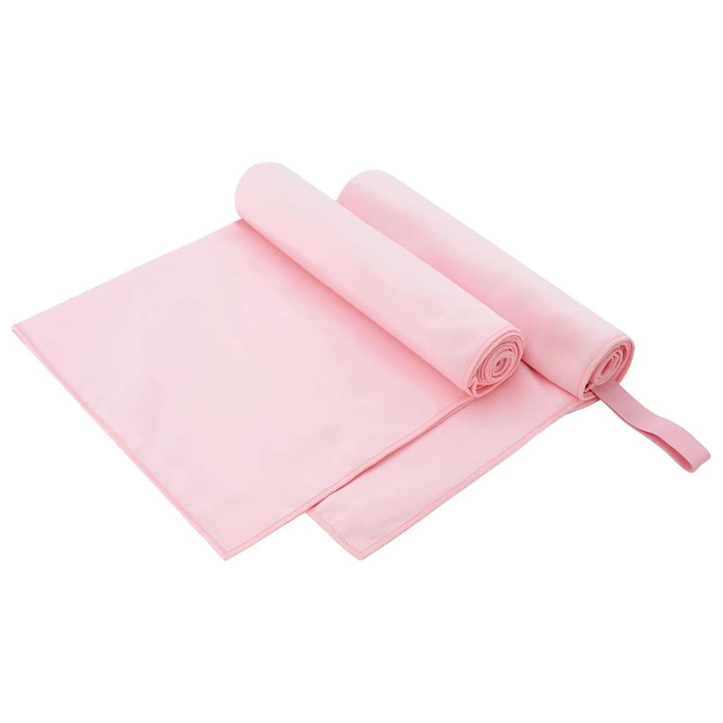 Sporthandtücher 2 stk. Rosa 100 x 50 cm