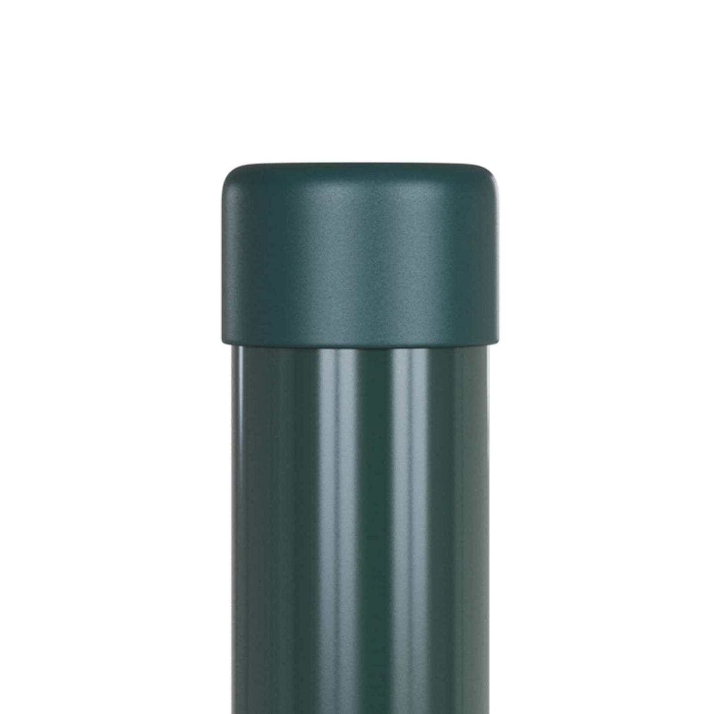 Zaunpfosten 2 Stk. Grün 110 cm Pulverbeschichteter Stahl