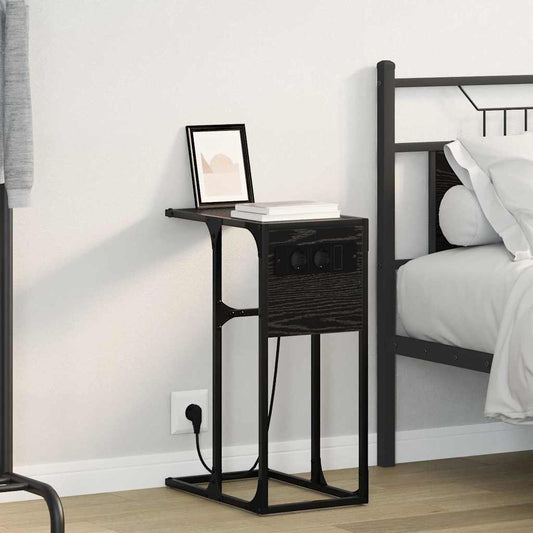 Nachttisch Schwarze Eiche Holzwerkstoff