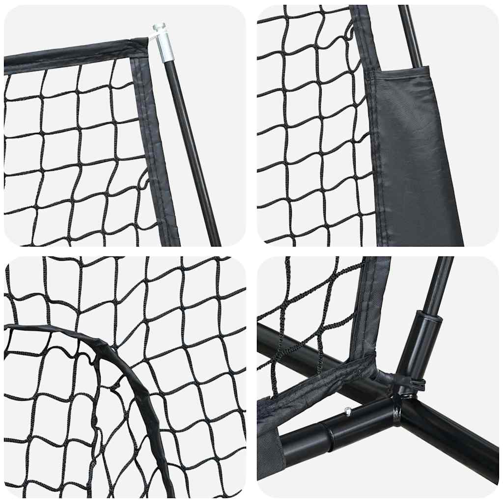 Baseball-Übungsnetz Schwarz 250 x 106 x 209 cm Polyester