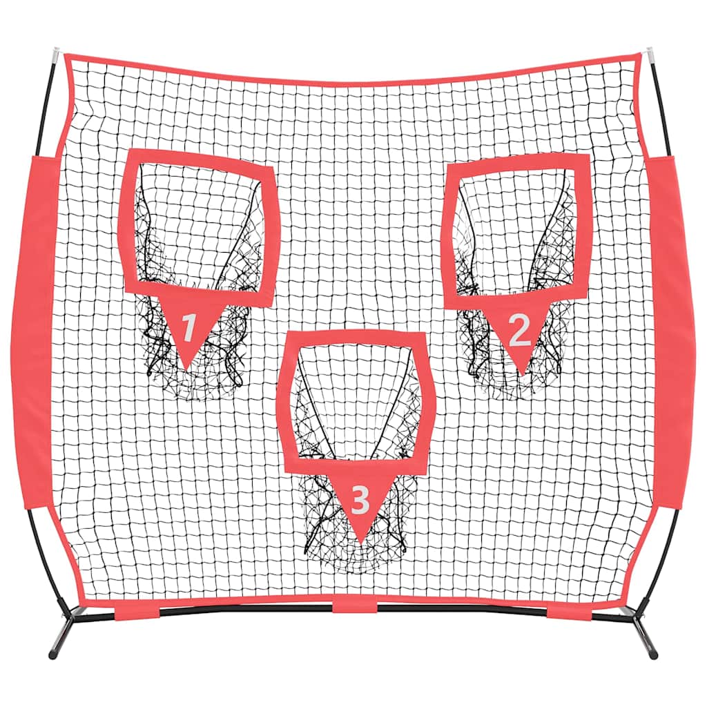 Baseball-Übungsnetz Schwarz 214,5 x 89,5 x 181 cm Polyester