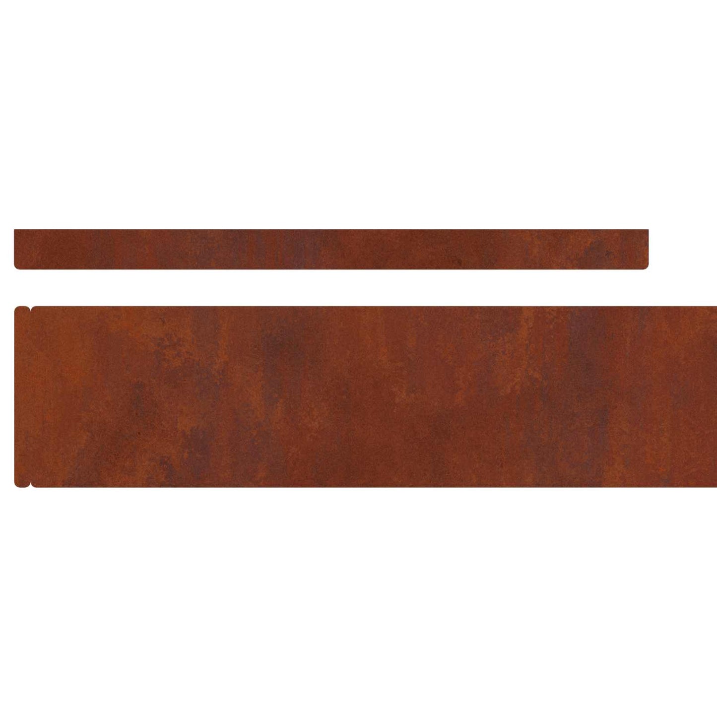 Raseneinfassung 450 x 10 cm Wetterfeststahl Rostig