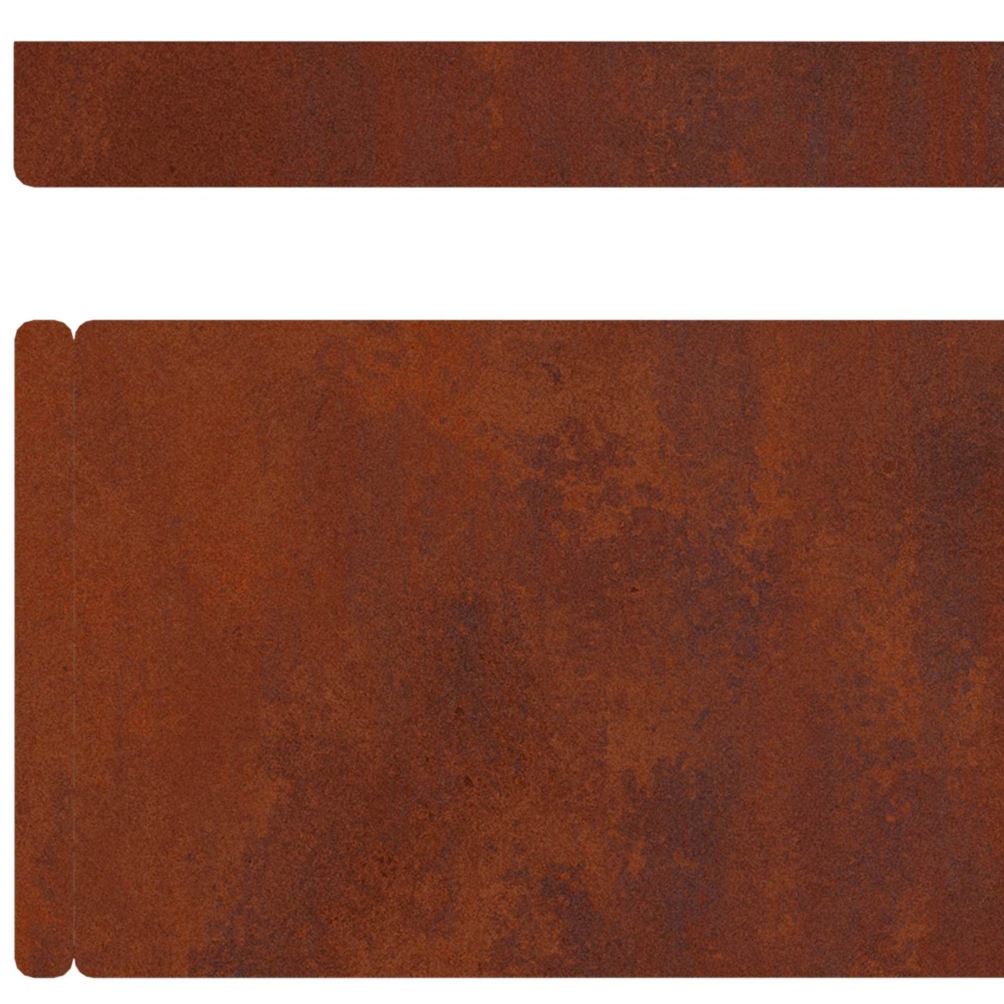 Raseneinfassung 4 stk. 450 x 10 cm Wetterfeststahl Rostig