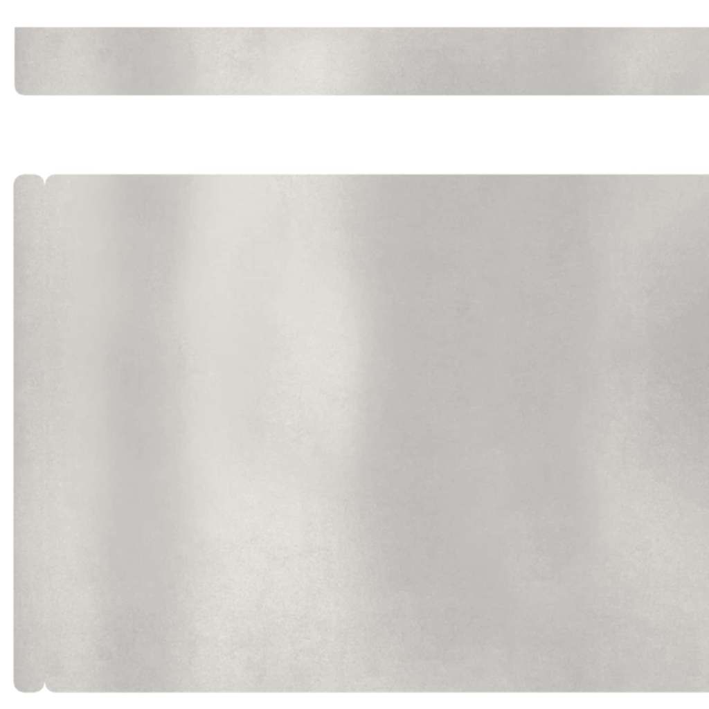 Raseneinfassung 450 x 15 cm Edelstahl Silber