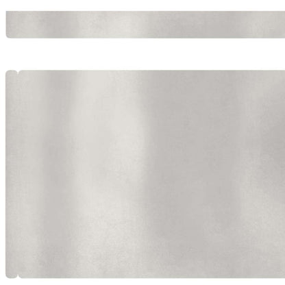 Raseneinfassung 450 x 15 cm Edelstahl Silber