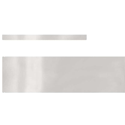 Raseneinfassung 450 x 15 cm Edelstahl Silber