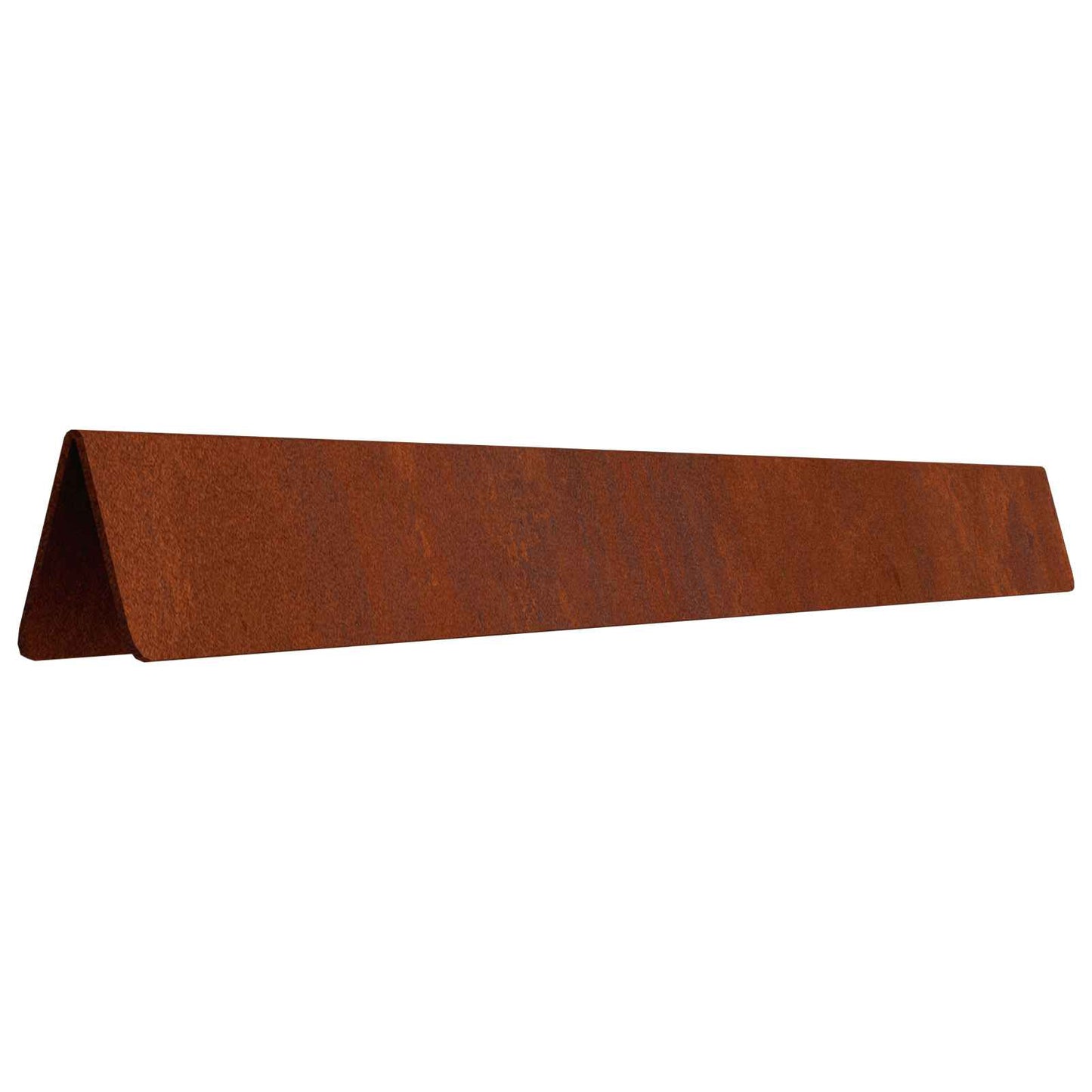 Raseneinfassung 4 stk. 450 x 15 cm Wetterfeststahl Rostig