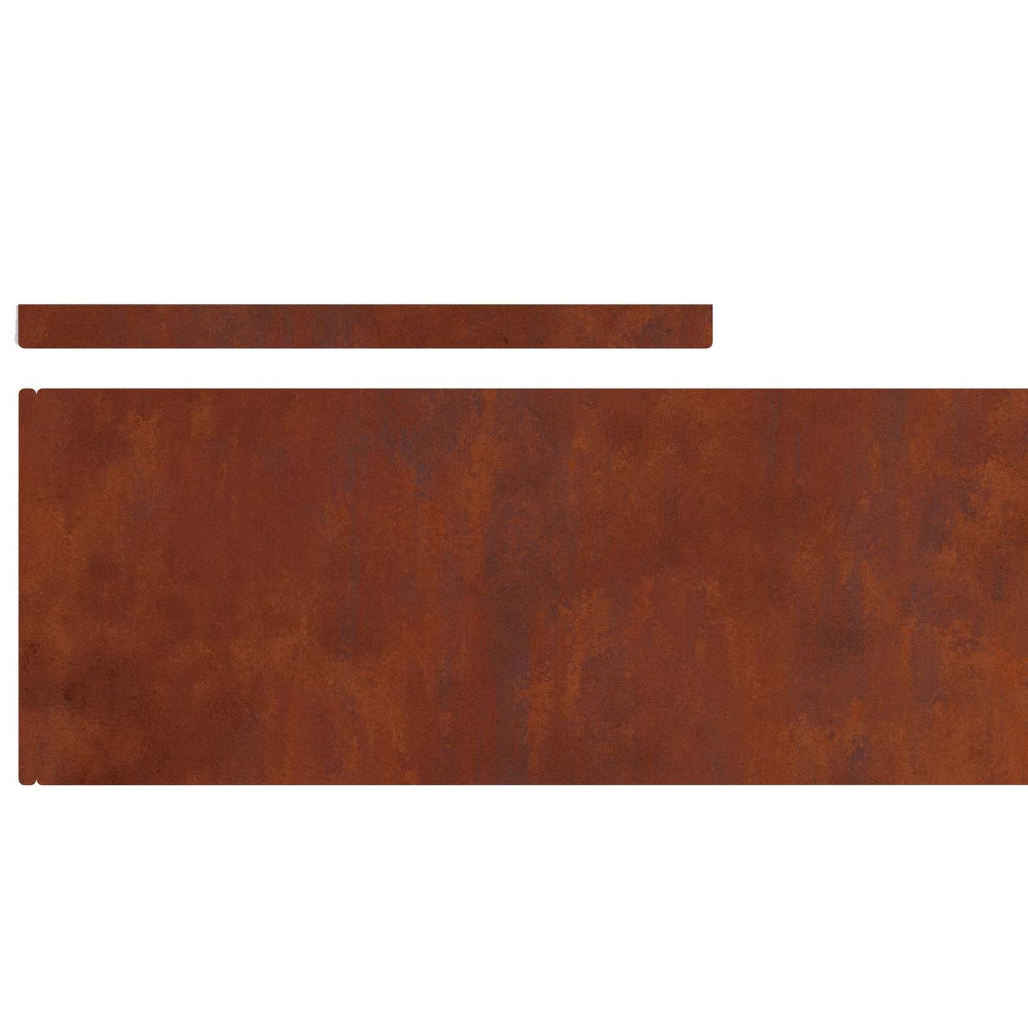 Raseneinfassung 450 x 20 cm Wetterfeststahl Rostig