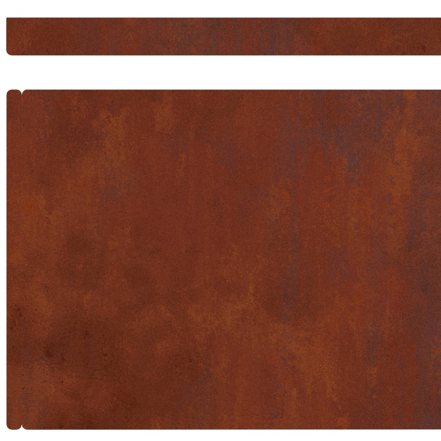 Raseneinfassung 4 stk. 450 x 20 cm Wetterfeststahl Rostig