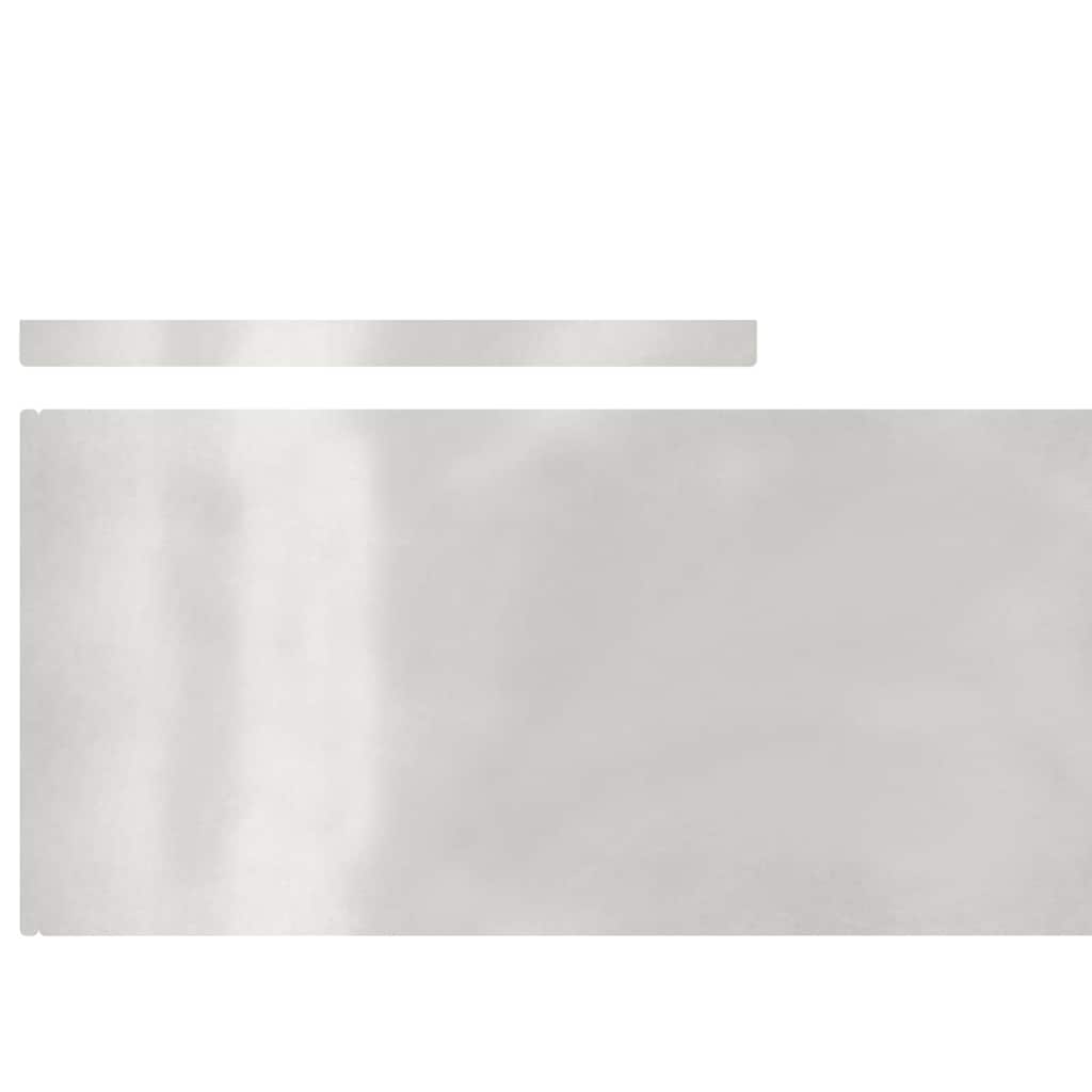 Raseneinfassung 450 x 25 cm Edelstahl Silber
