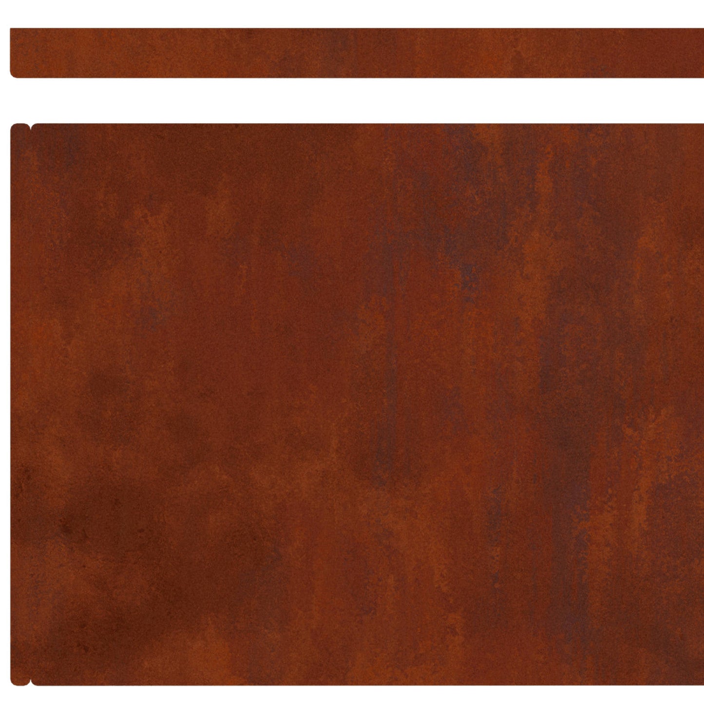 Raseneinfassung 4 stk. 450 x 25 cm Wetterfeststahl Rostig
