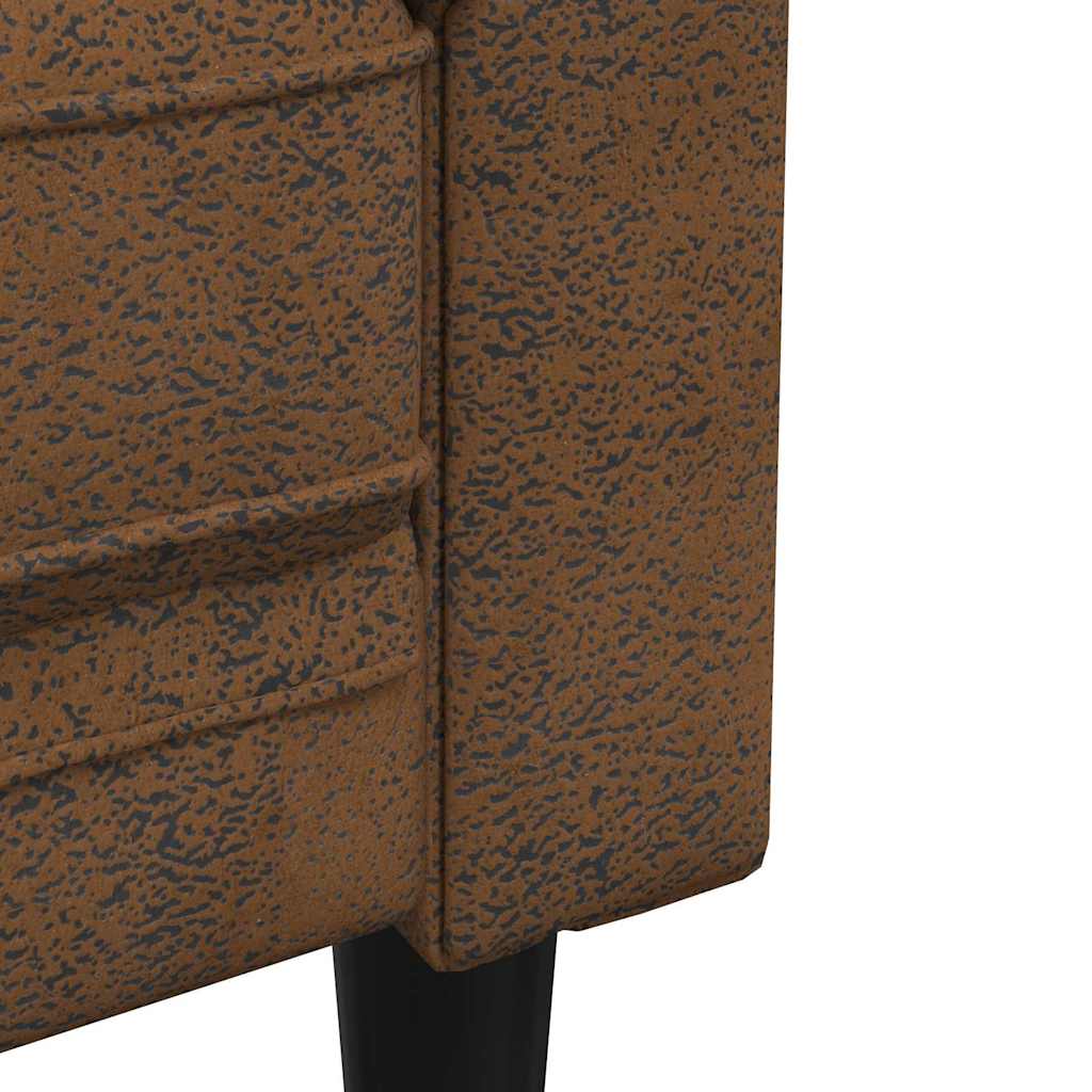 Sofa Braun 201,5 x 74,5 x 74,5 cm Polyester
