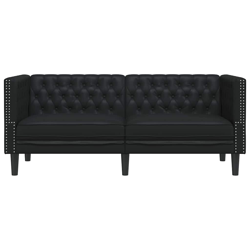 Sofa Schwarz 174 x 74,5 x 70,5 cm PVC