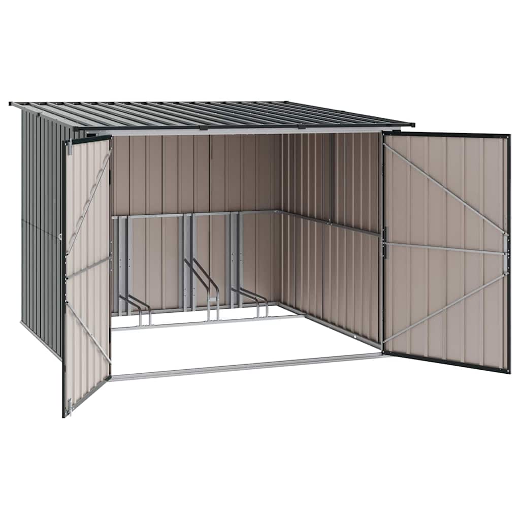 Fahrradspeicher 3 stk. Anthrazit 216 x 207 x 158 cm Metall