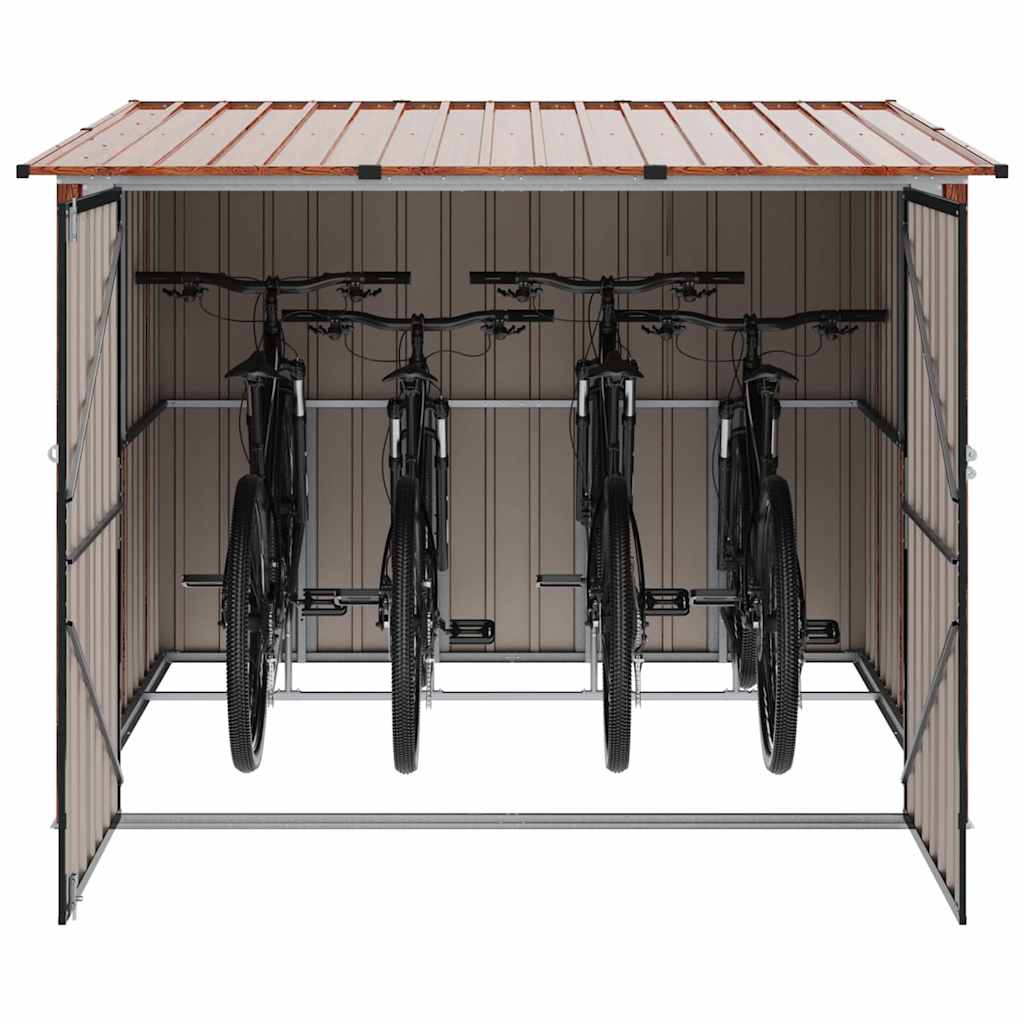 Fahrradspeicher 3 stk. Braun 216 x 207 x 158 cm Metall