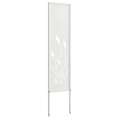Garten Sichtschutz-Leinwand Weiß 32 x 140 cm