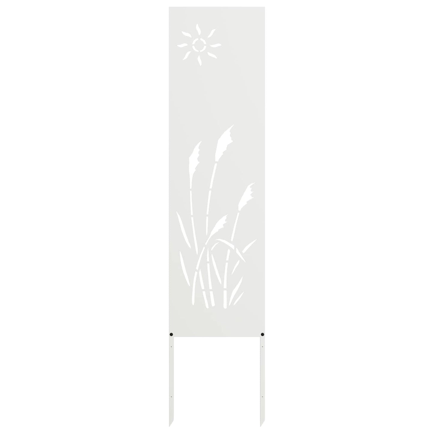 Garten Sichtschutz-Leinwand Weiß 32 x 140 cm