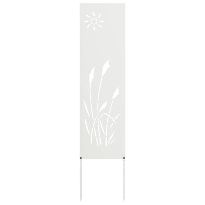 Garten Sichtschutz-Leinwand Weiß 32 x 140 cm