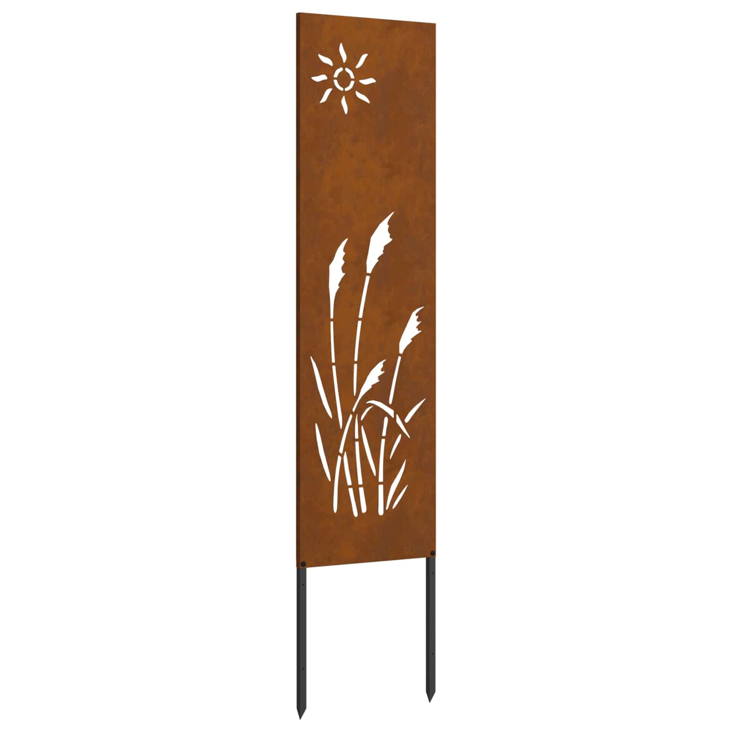 Garten Sichtschutz-Leinwand Rostoptik 32 x 140 cm