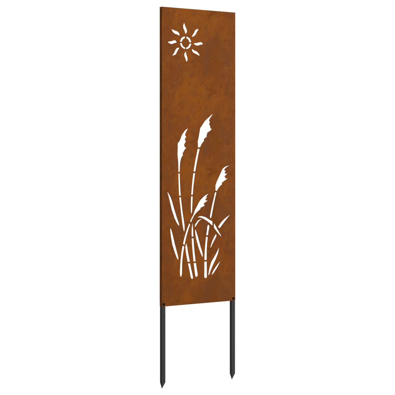 Garten Sichtschutz-Leinwand Rostoptik 32 x 140 cm