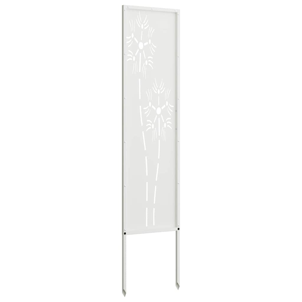 Garten Sichtschutz-Leinwand Weiß 32 x 140 cm